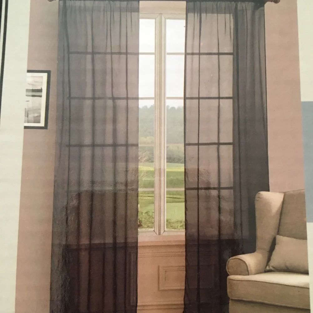 N/A black voile